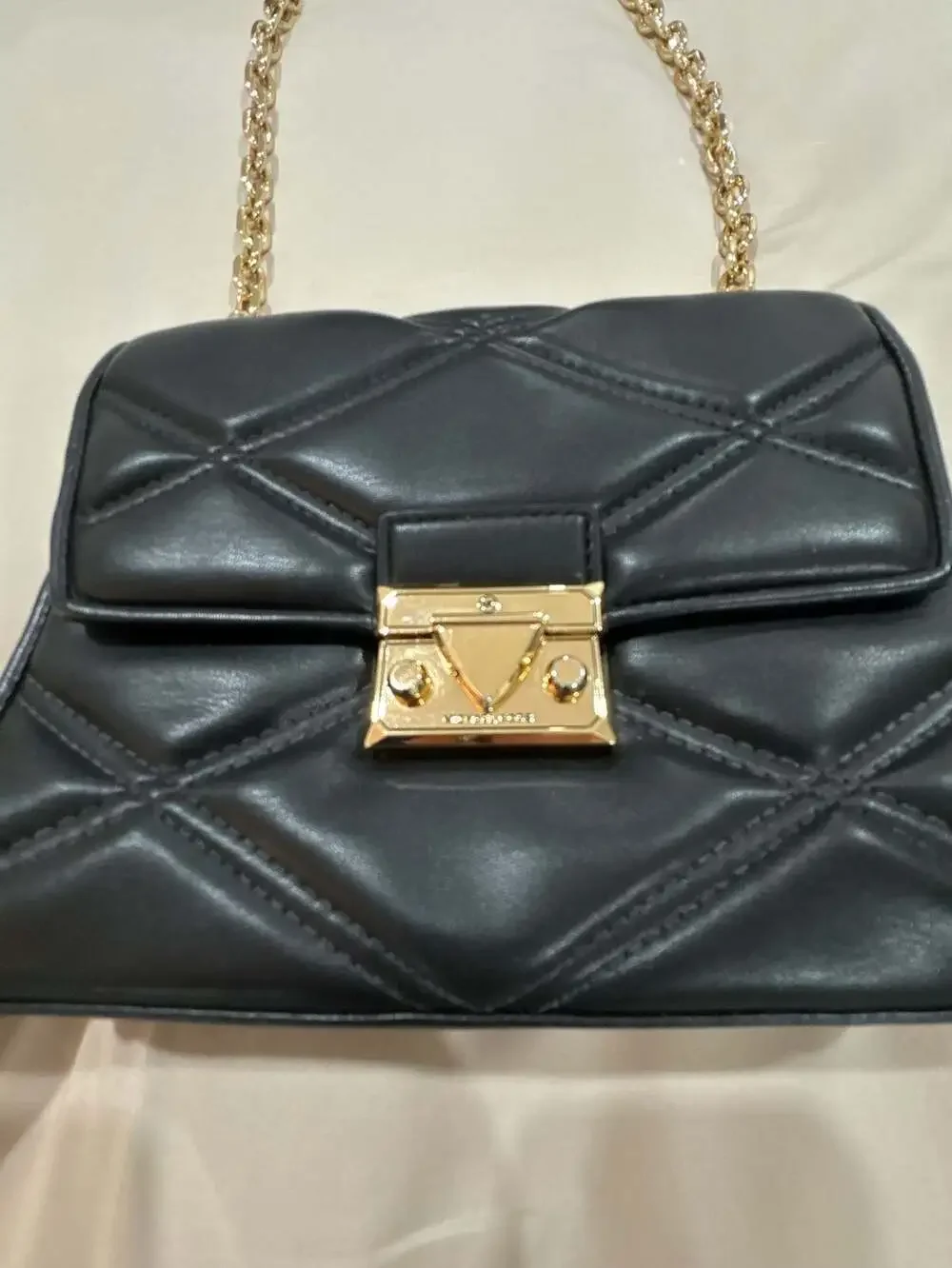 Michael Kors Serena Medium Quilted Chain Shoulder Bag